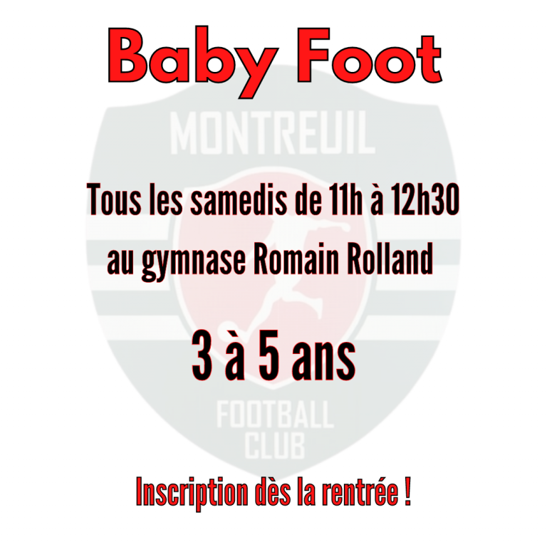 Grande nouveauté au club ! (Baby Foot 3/5 ans)