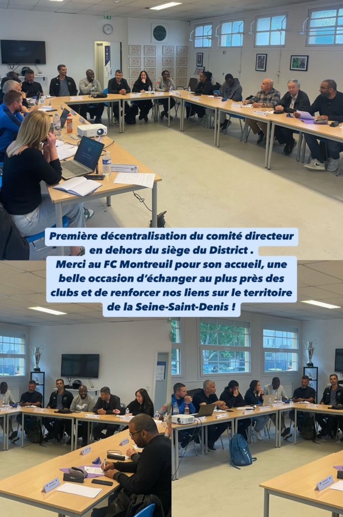 Une première pour le District 93 au Montreuil FC